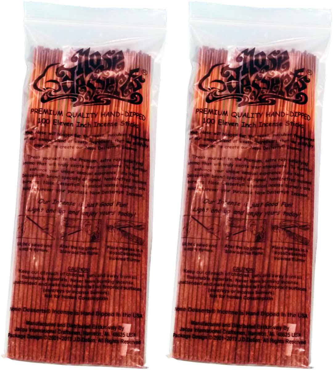 Acclaimed Aromatic Nose Desserts Premium Incense, 90~100-pcs, 11-inch Sticks, U-Choose Scent, Made in USA - FREE SHIPPING!