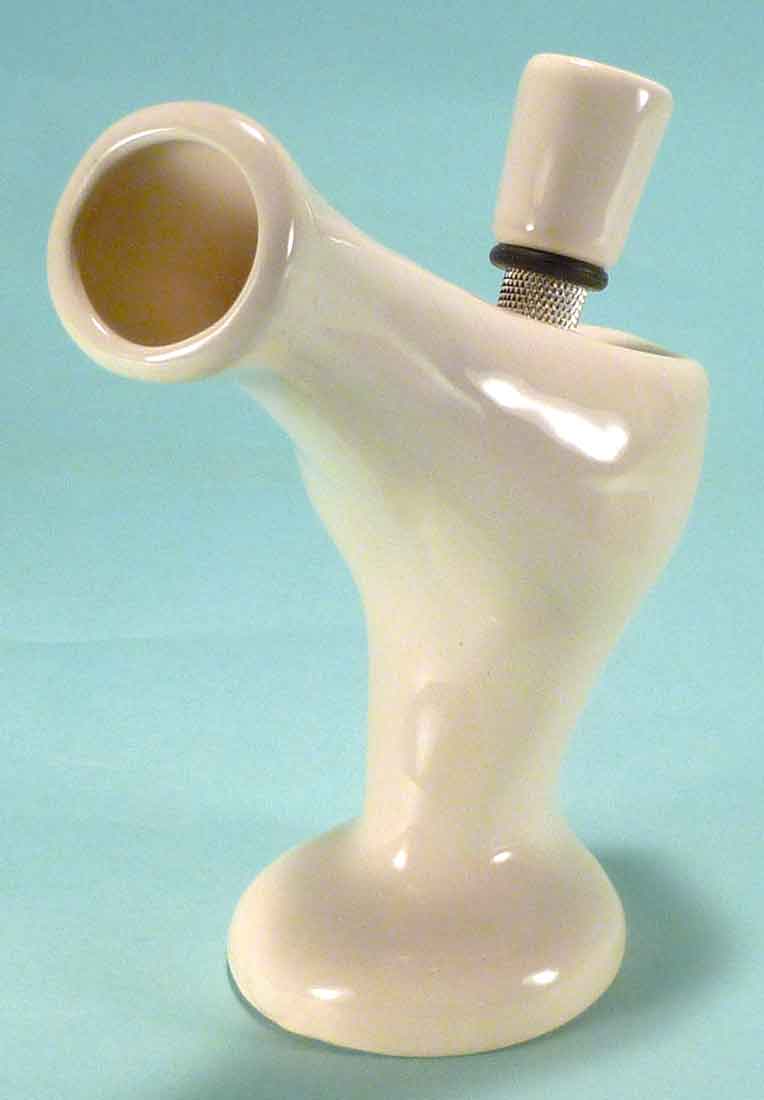 #0772: Classic Vintage 1970's Reproduction, Personal Smoker, Tobacco Bong Water Pipe Hookah Ceramic Glass #0772 Series - FREE SHIPPING!