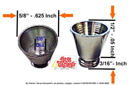 #1996: Aluminum Water-Pipe Parts, 5-Big Hit Metal Funnel Bowls, Tobacco Bong Hookah Ceramic Glass - FREE SHIPPING!