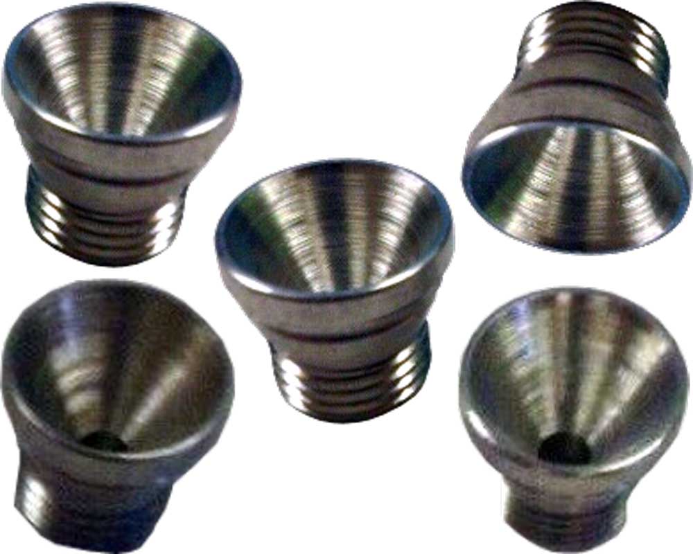5-pc Aluminum Funnel 1 Hit Metal Bowl Part Tobacco Bong Water Pipe Ceramic Glass - FREE SHIPPING!