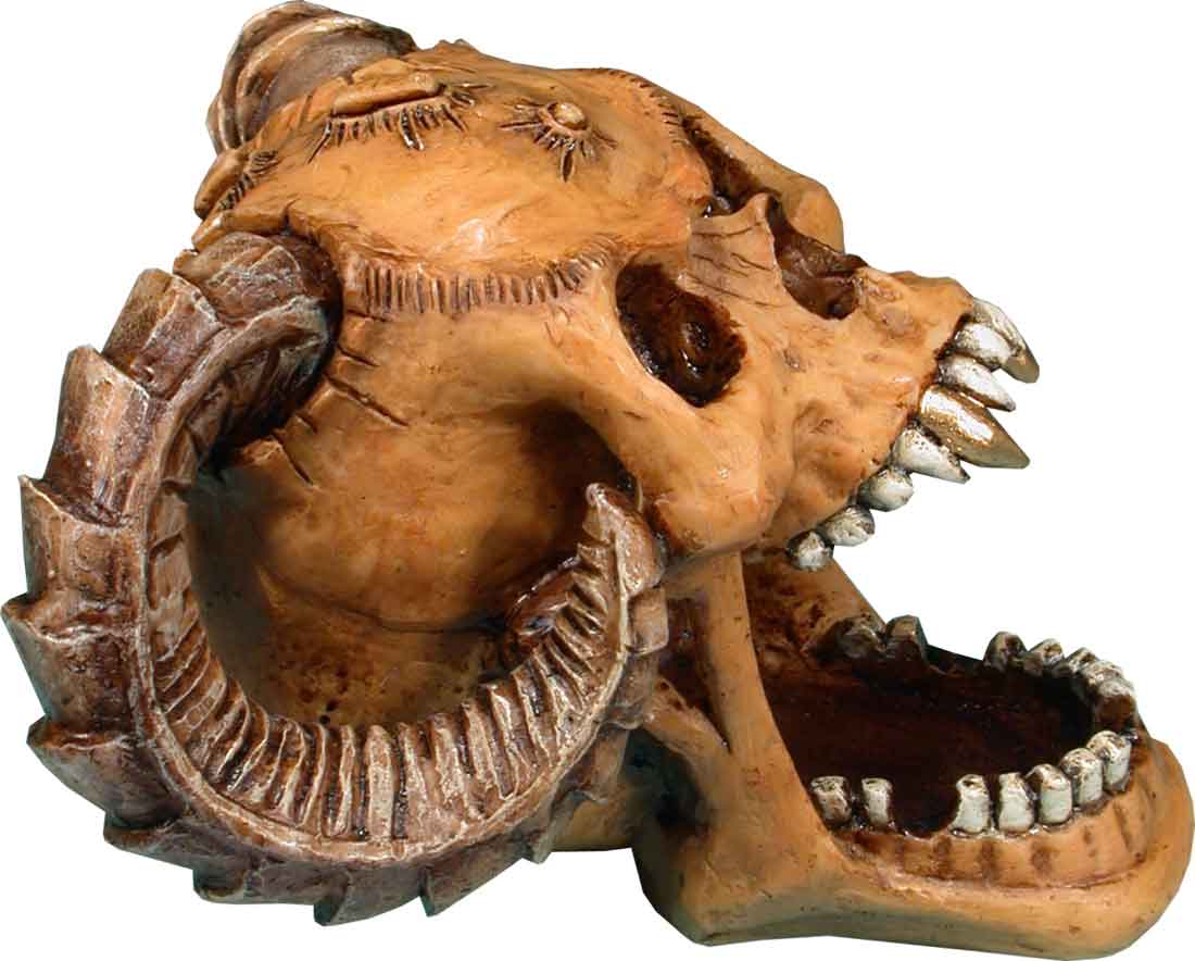 Halloween Voodoo Demon Devil Vampire Skeleton Skull Natural Bone Color - Open Mouth - Small Ashtray Candy Dish, FREE SHIPPING!