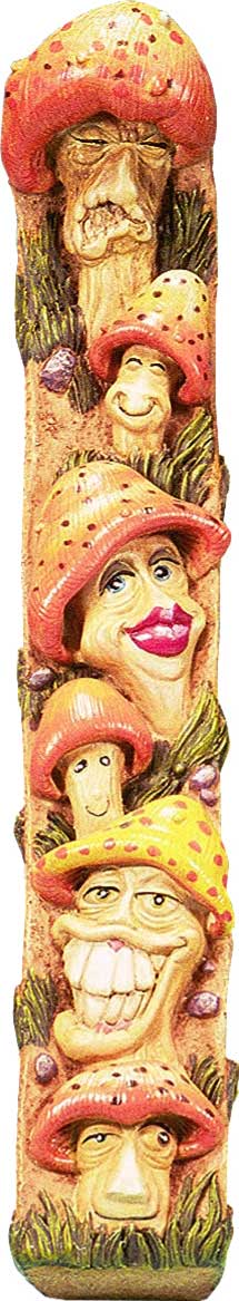 Magic Mushroom Family Fantasy Forest Wonderland Stick Incense Ash-catcher - Burner by Nose Desserts, FREE SHIPPING!