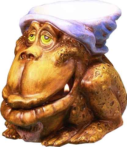 Magic Frog Wizard Fragrance Oil Diffuser Burner #2854 by Nose Desserts®, FREE SHIPPING!