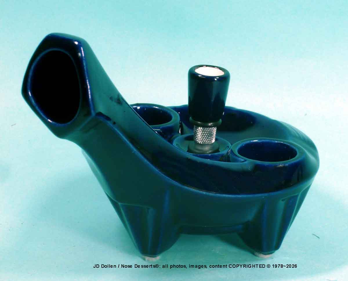 Classic Vintage Style 1978 STARSHIP ENTERPRISE Tobacco Bong Water pipe BLUE Ceramic Glass - FREE SHIPPING!