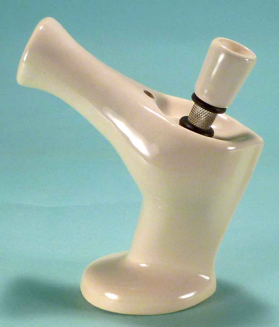 #0772: Classic Vintage 1970's Reproduction, Personal Smoker, Tobacco Bong Water Pipe Hookah Ceramic Glass  #0772 Series - FREE SHIPPING!