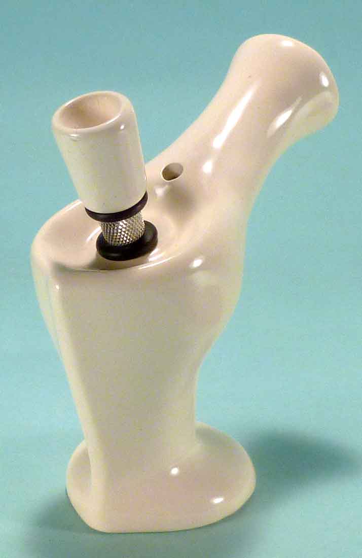 #0772: Classic Vintage 1970's Reproduction, Personal Smoker, Tobacco Bong Water Pipe Hookah Ceramic Glass  #0772 Series - FREE SHIPPING!