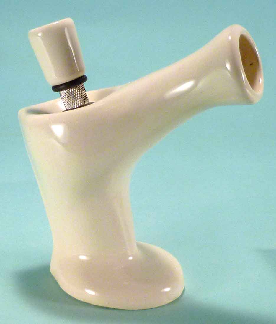 #0772: Classic Vintage 1970's Reproduction, Personal Smoker, Tobacco Bong Water Pipe Hookah Ceramic Glass  #0772 Series - FREE SHIPPING!