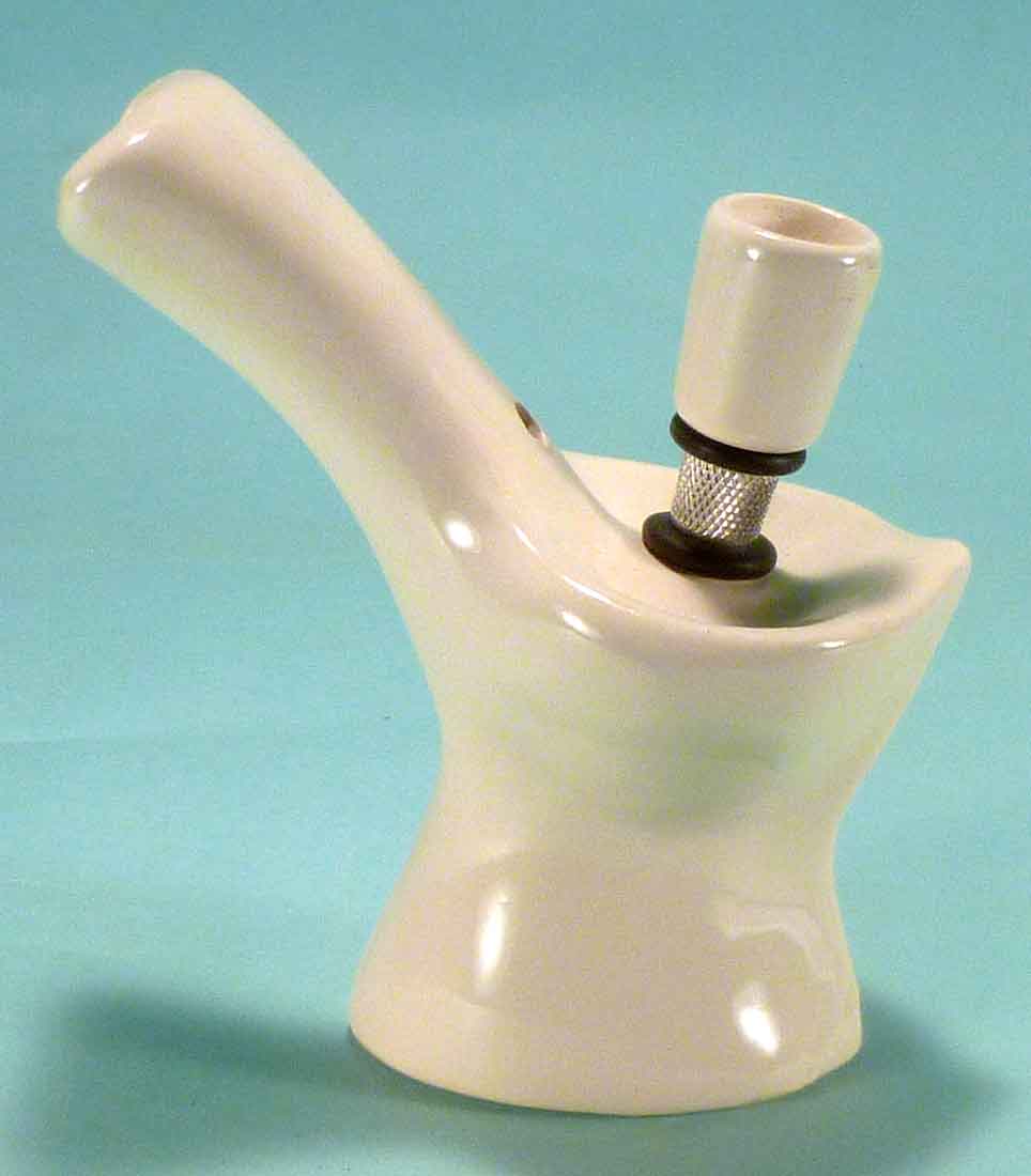 #0774: Classic Vintage 1970's Reproduction, Personal Smoker, Tobacco Bong Water Pipe Hookah Ceramic Glass  #0774 Series - FREE SHIPPING!