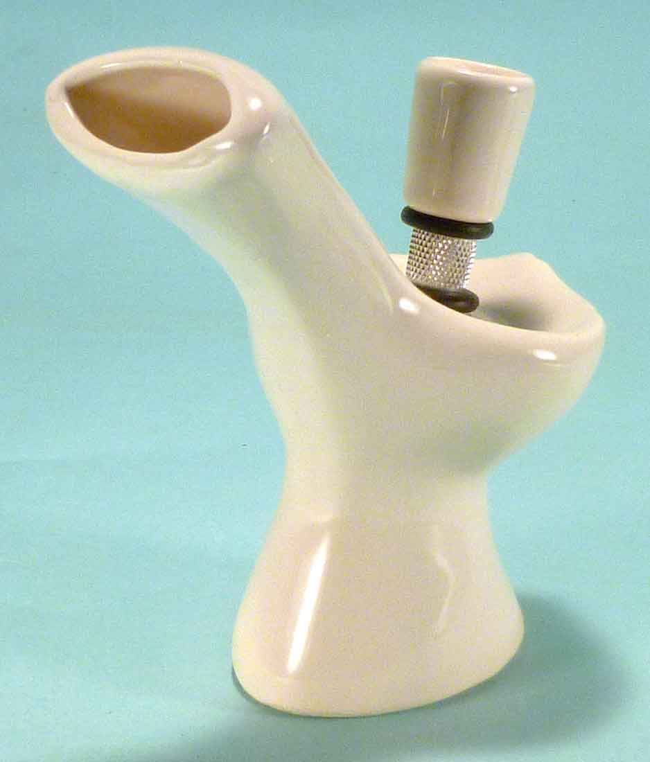 #0774: Classic Vintage 1970's Reproduction, Personal Smoker, Tobacco Bong Water Pipe Hookah Ceramic Glass  #0774 Series - FREE SHIPPING!