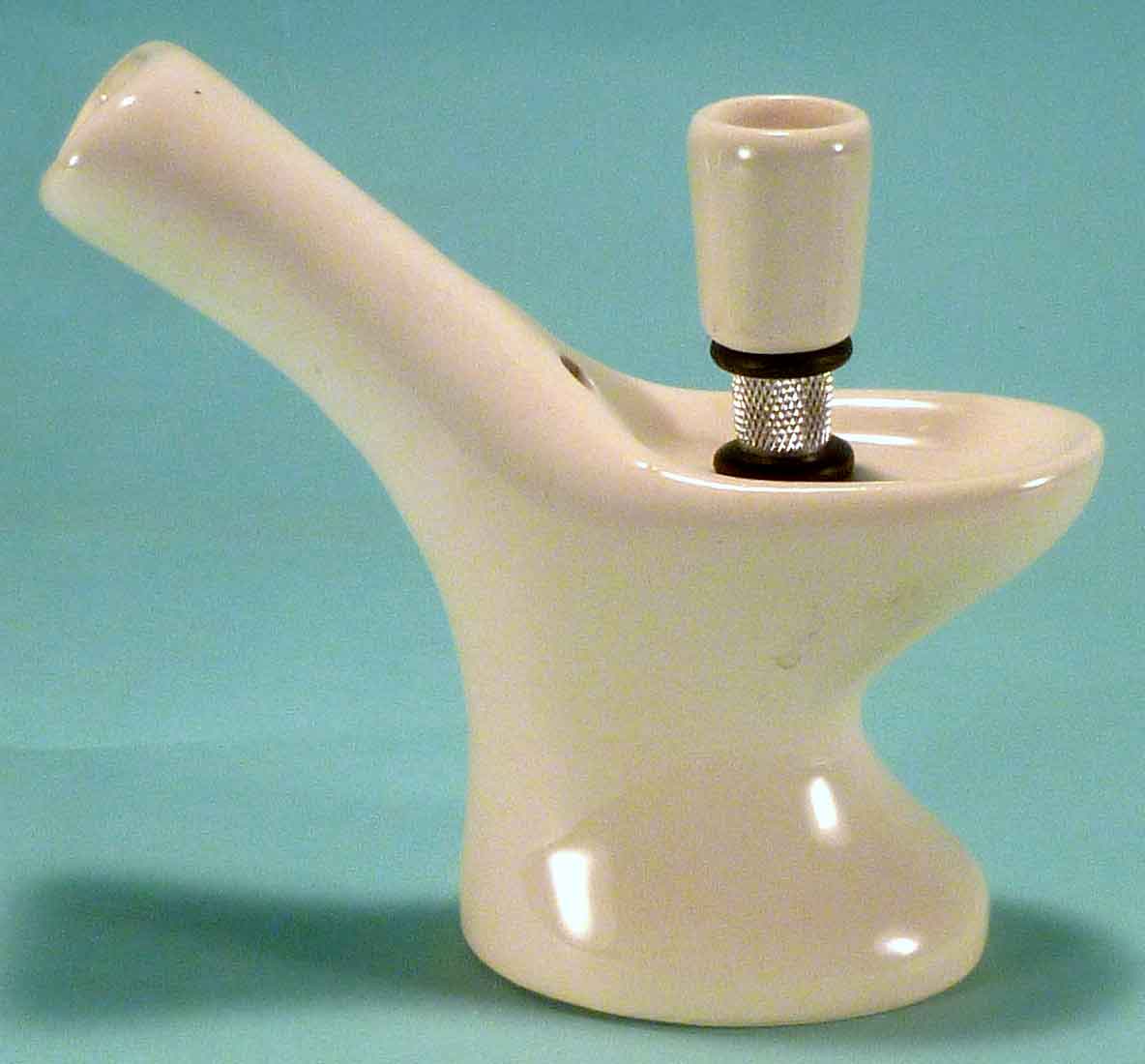 #0778: Classic Vintage 1970's Reproduction, Personal Smoker, Tobacco Bong Water Pipe Hookah Ceramic Glass  #0778 Series - FREE SHIPPING!