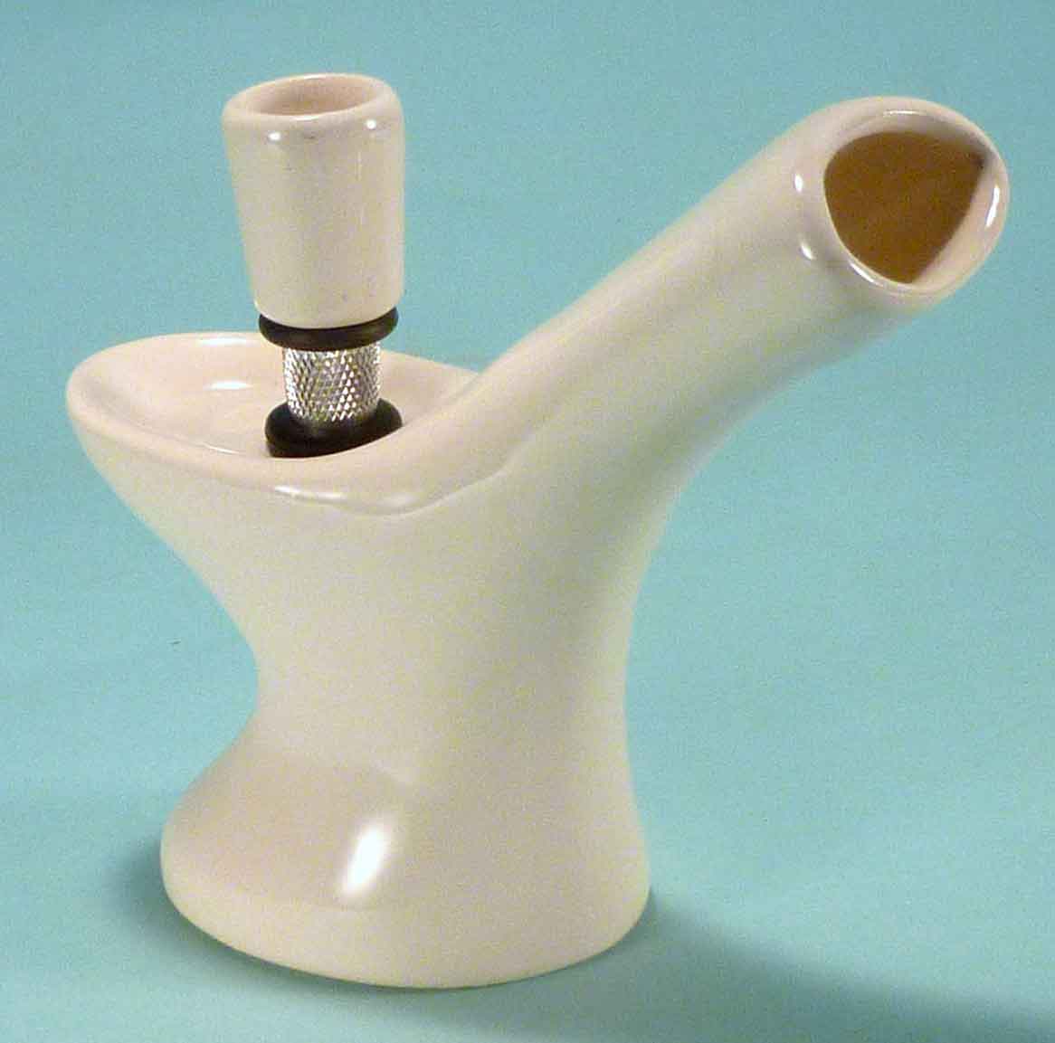#0778: Classic Vintage 1970's Reproduction, Personal Smoker, Tobacco Bong Water Pipe Hookah Ceramic Glass  #0778 Series - FREE SHIPPING!