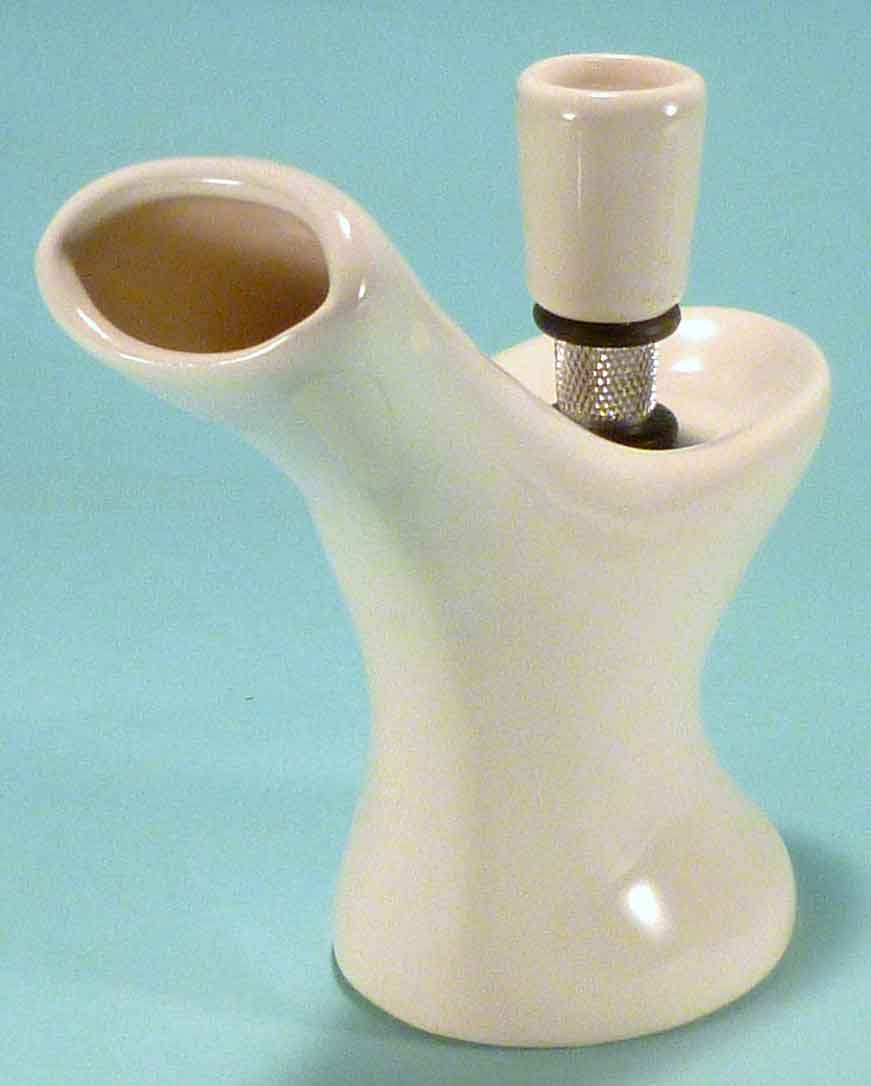 #0778: Classic Vintage 1970's Reproduction, Personal Smoker, Tobacco Bong Water Pipe Hookah Ceramic Glass  #0778 Series - FREE SHIPPING!
