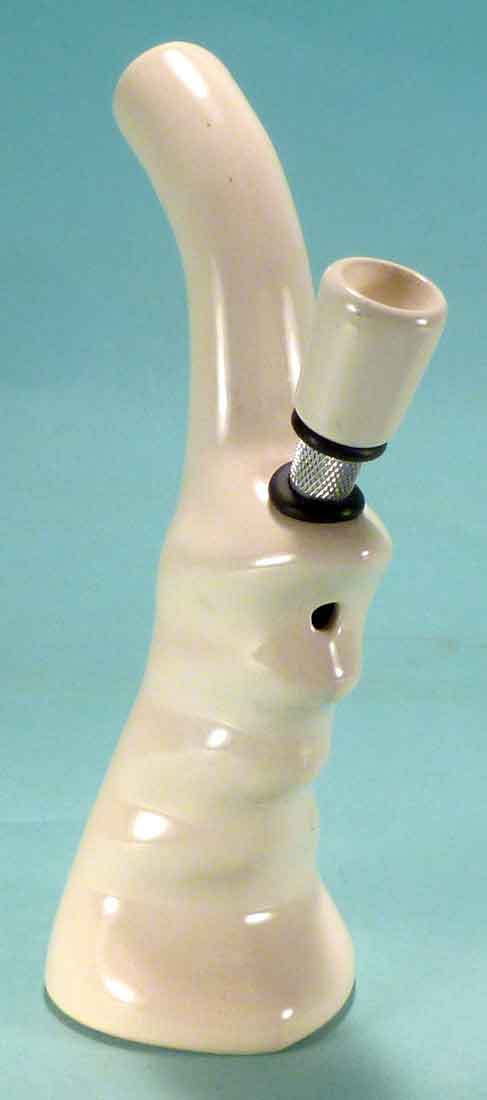 #0782: Classic Vintage 1970's Reproduction, Personal Smoker, Tobacco Bong Water Pipe Hookah Ceramic Glass  #0782 Series - FREE SHIPPING!