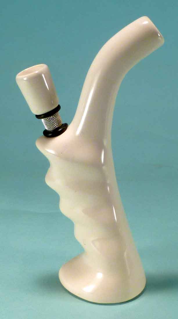 #0782: Classic Vintage 1970's Reproduction, Personal Smoker, Tobacco Bong Water Pipe Hookah Ceramic Glass  #0782 Series - FREE SHIPPING!