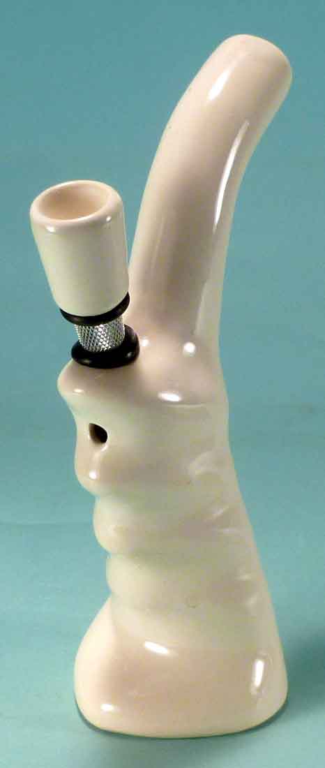 #0782: Classic Vintage 1970's Reproduction, Personal Smoker, Tobacco Bong Water Pipe Hookah Ceramic Glass  #0782 Series - FREE SHIPPING!