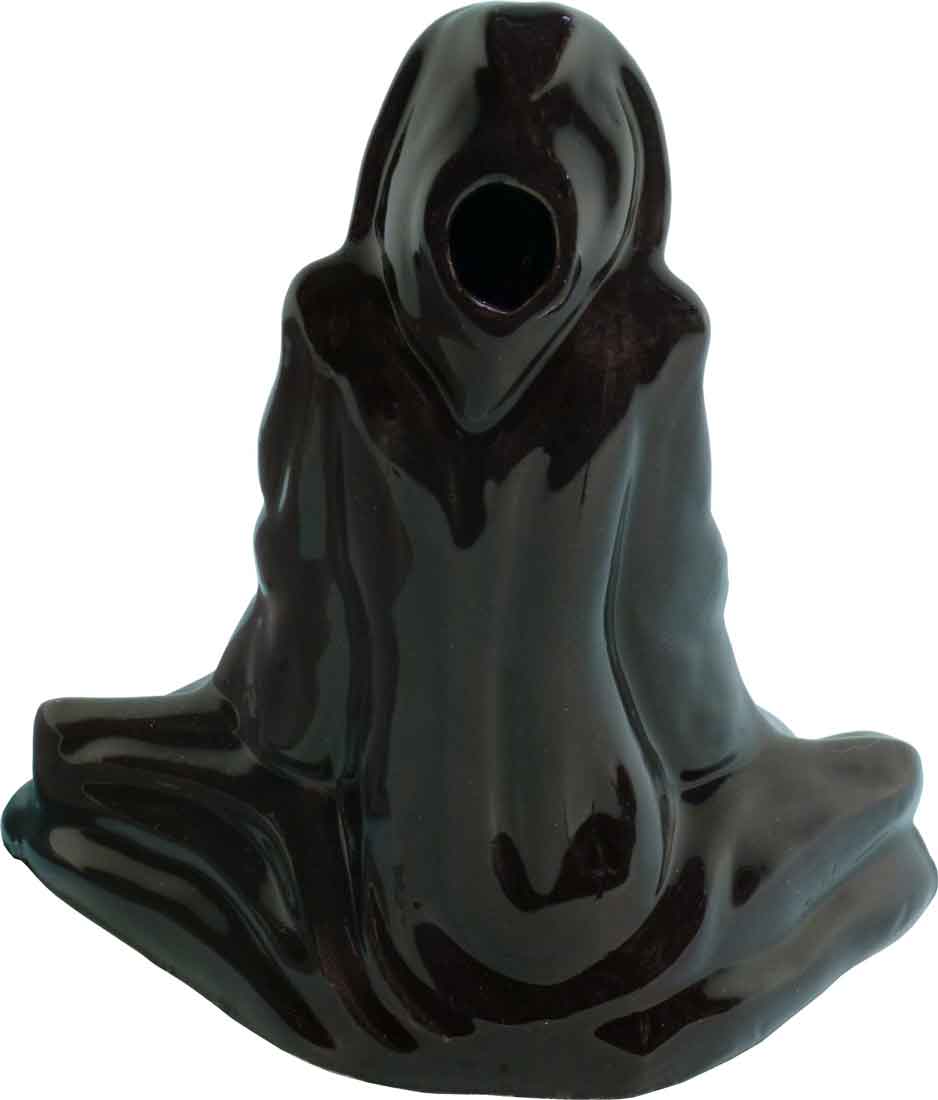 #1820: Sitting Death Demon Reaper Devil Skull, Ceramic Glass Water Hookah Bong Tobacco Pipe #1820 - FREE SHIPPING!