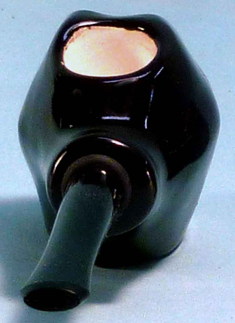 Classic Vintage Reproduction of Wicked Grim Reaper Skull Toker, Tobacco Pipe Ceramic Glass Ice Cube Predator Made in USA, FREE SHIPPING!