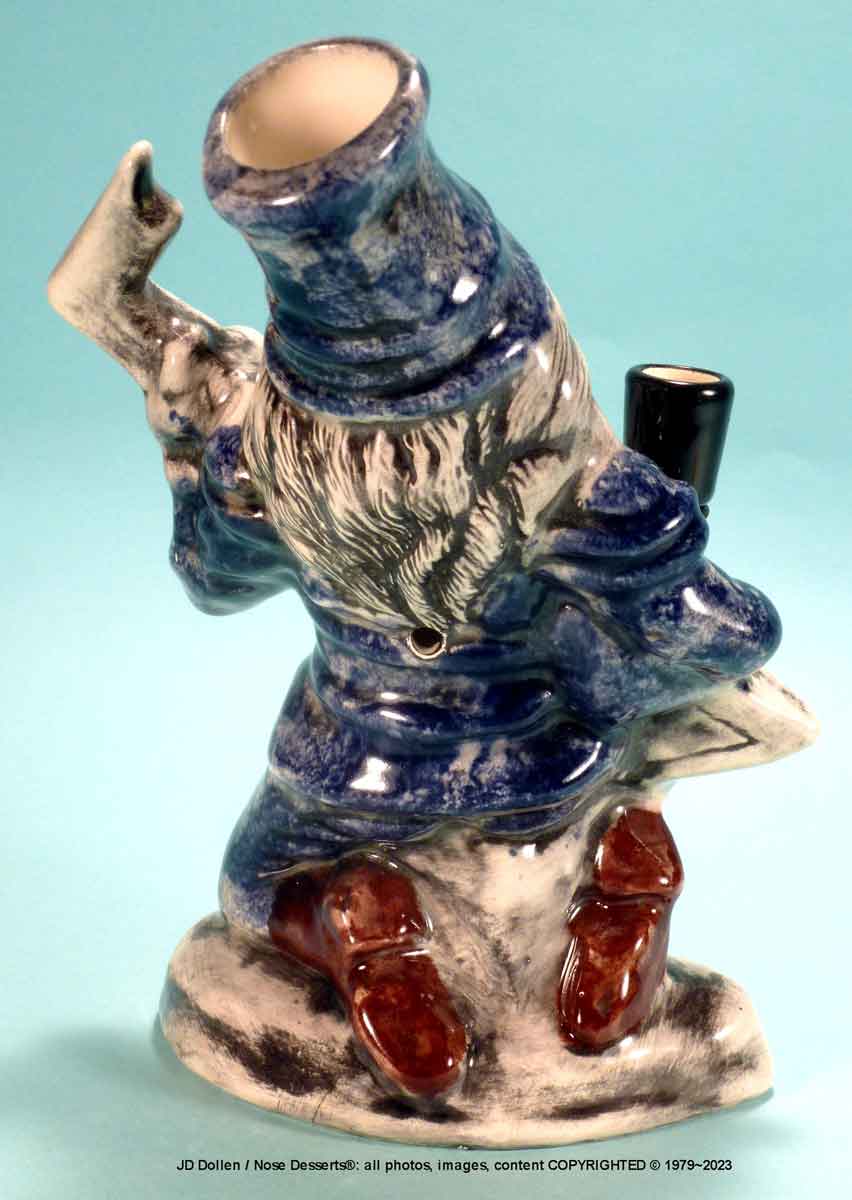 #1866: Classic Vintage 1970's Reproduction, Magic Wizard Rocking Guitar Sculpted Ceramic Glass Rumph Tobacco Bong Water Pipe - FREE SHIPPING!