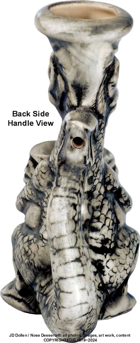 Vintage Reproduction Pete Magic Dragon Ceramic Rumph Water Hookah Tobacco Bong Pipe