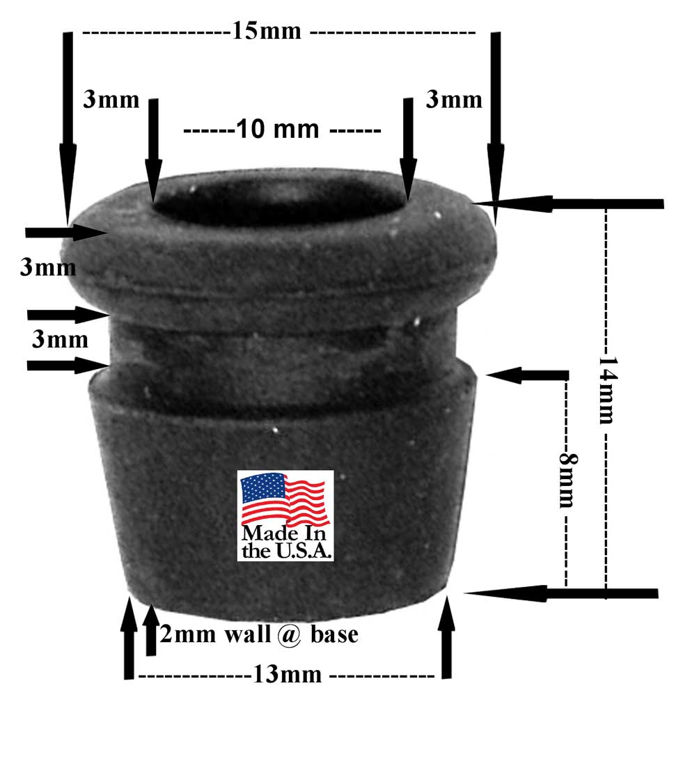 #1996:  Aluminum Water-Pipe Parts Set-Up, Tobacco Bong Hookah Ceramic Glass, 5 Pack Standard Plumbing Tapered Rubber Sealing Grommets, Conduit Pipe Part to Stop Water and Air Leakage - Lighting Conduits and Stems, FREE SHIPPING!