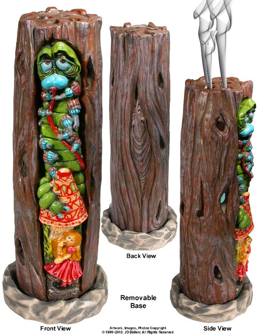 Alice in Wonderland Magic Tree Tower, Stick Incense Burner Ash-Catcher, by Nose Desserts® - -FREE SHIPPING!