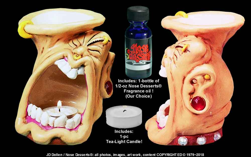 Magic Punk Big Mouth Wizard Fragrance Oil Diffuser Burner #2855 by Nose Desserts® USA, FREE SHIPPING!