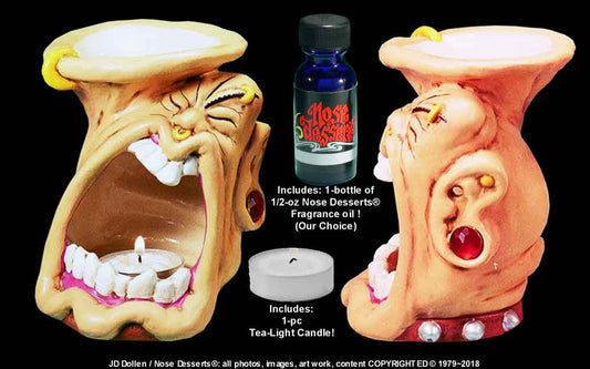 Magic Punk Big Mouth Wizard Fragrance Oil Diffuser Burner #2855 by Nose Desserts® USA, FREE SHIPPING!