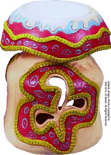 Magic MUSHROOM Wizard Fragrance Oil Diffuser Burner #2856 by Nose Desserts®, FREE SHIPPING!