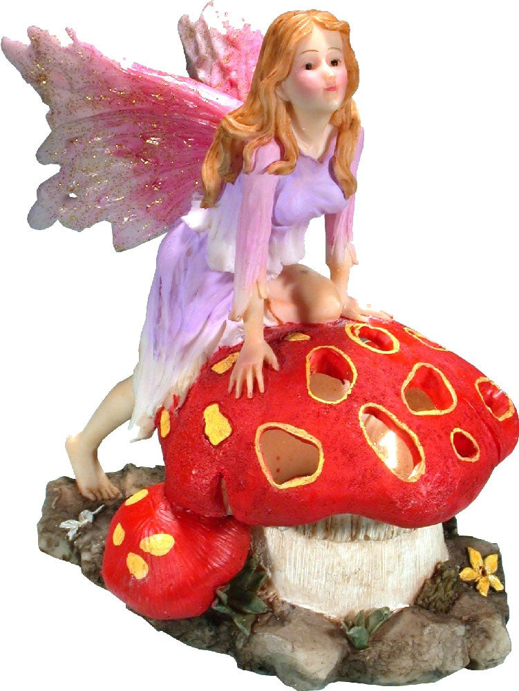 #0400-2949: Alice N' Fairy Wonderland Magic Mushrooms Night Light Lamp 7-watt Bulb, 110v 6’ft Electric Cord In-line Cord On-Off Switch - FREE SHIPPING!