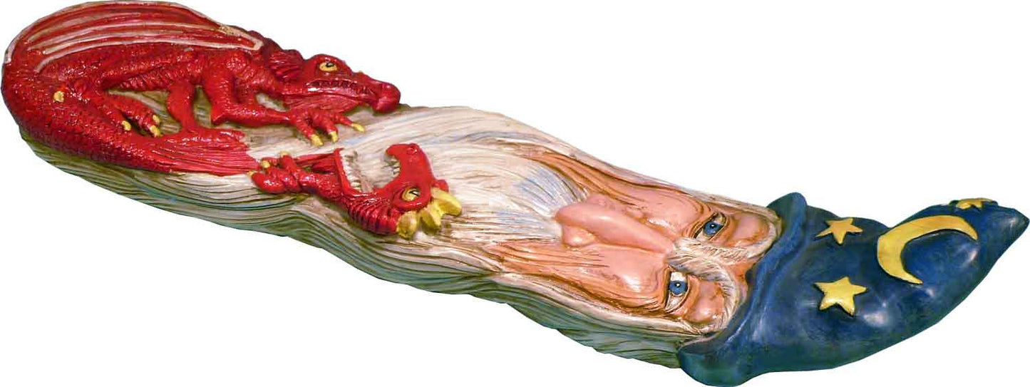 Twin Dragons Blood and Magic Wizard Incense Stick Burner Ash-catcher USA #3044, FREE SHIPPING!