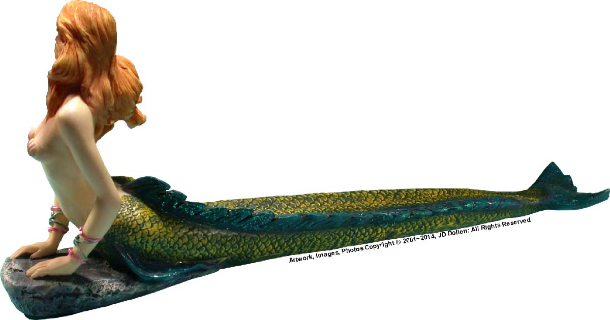 Mermaid Sea Ocean Maiden Stick Incense Burner + Ash-catcher, FREE SHIPPING!