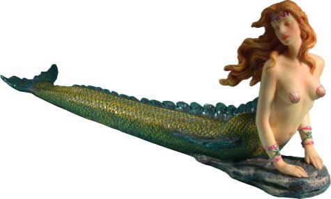 Mermaid Sea Ocean Maiden Stick Incense Burner + Ash-catcher, FREE SHIPPING!