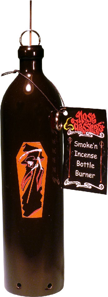 #3101-GRMR: Jam'n Jazz-men Rock n' Roll Wonderland Fantasy Design, Smoking Bottle Incense Burner - Ash-catcher, by Nose Desserts FREE SHIPPING!