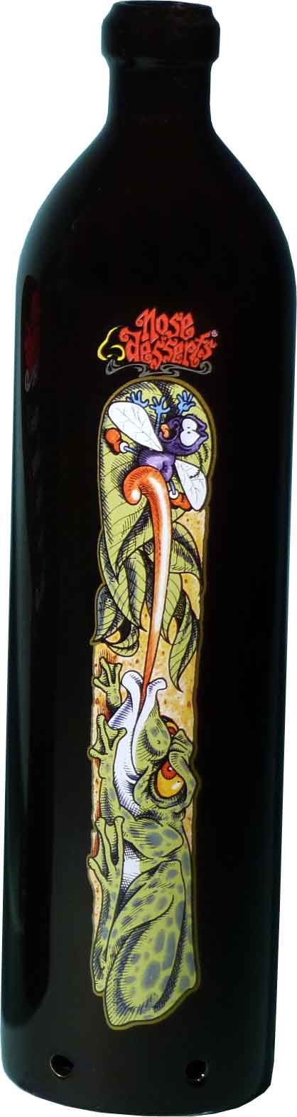 #3101-2840: Magic Wizard Frog Garden Wonderland Fantasy Design, Smoking Bottle Incense Burner - Ash-catcher, by Nose Desserts FREE SHIPPING!