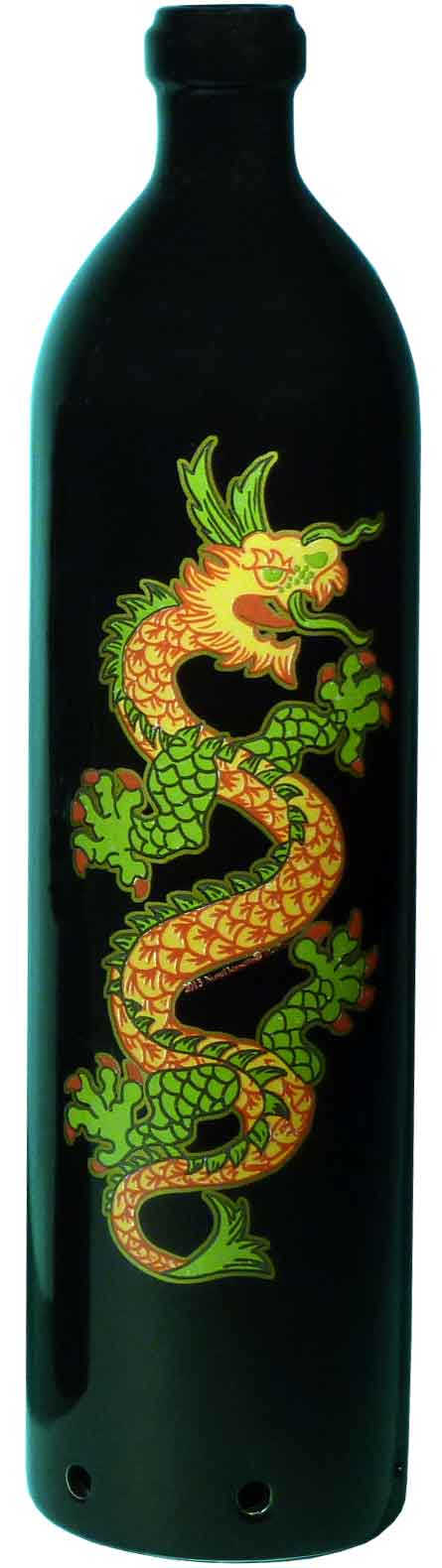 #3101-DRG: Asian Long Dragon Wonderland Fantasy Design, Smoking Bottle Incense Burner - Ash-catcher, by Nose Desserts FREE SHIPPING!