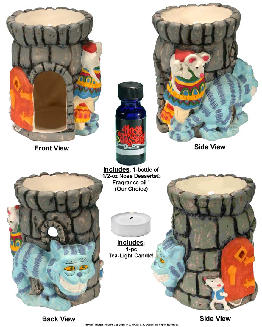 Magic Caterpillar and Alice in Wonderland, Fragrance Oil Diffuser Burner 32850-08 Nose Desserts® - FREE SHIPPING!