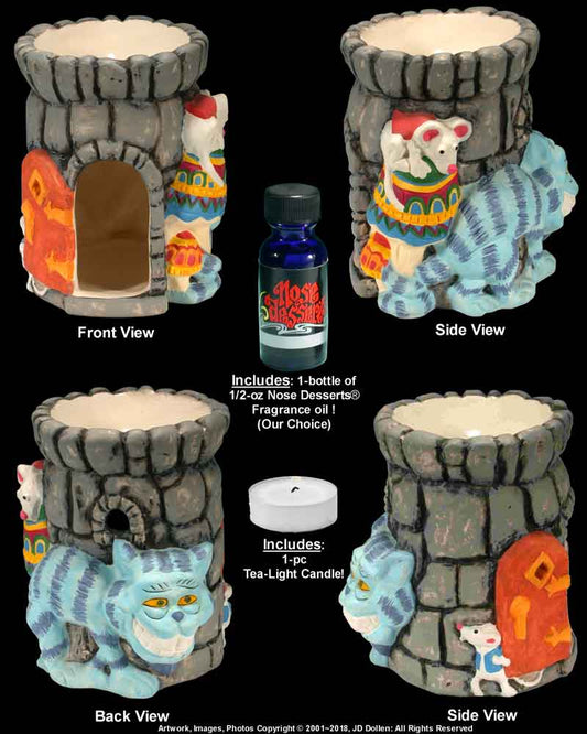 Magic Cat n' Mouse, Alice Wonderland Garden, Fragrance Oil Diffuser Burner #32850-05 by Nose Desserts® - FREE SHIPPING!