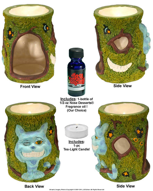 Magic Cheshire Cat, Alice Wonderand Garden, Fragrance Oil Diffuser Burner 32850-06 Nose Desserts® - FREE SHIPPING