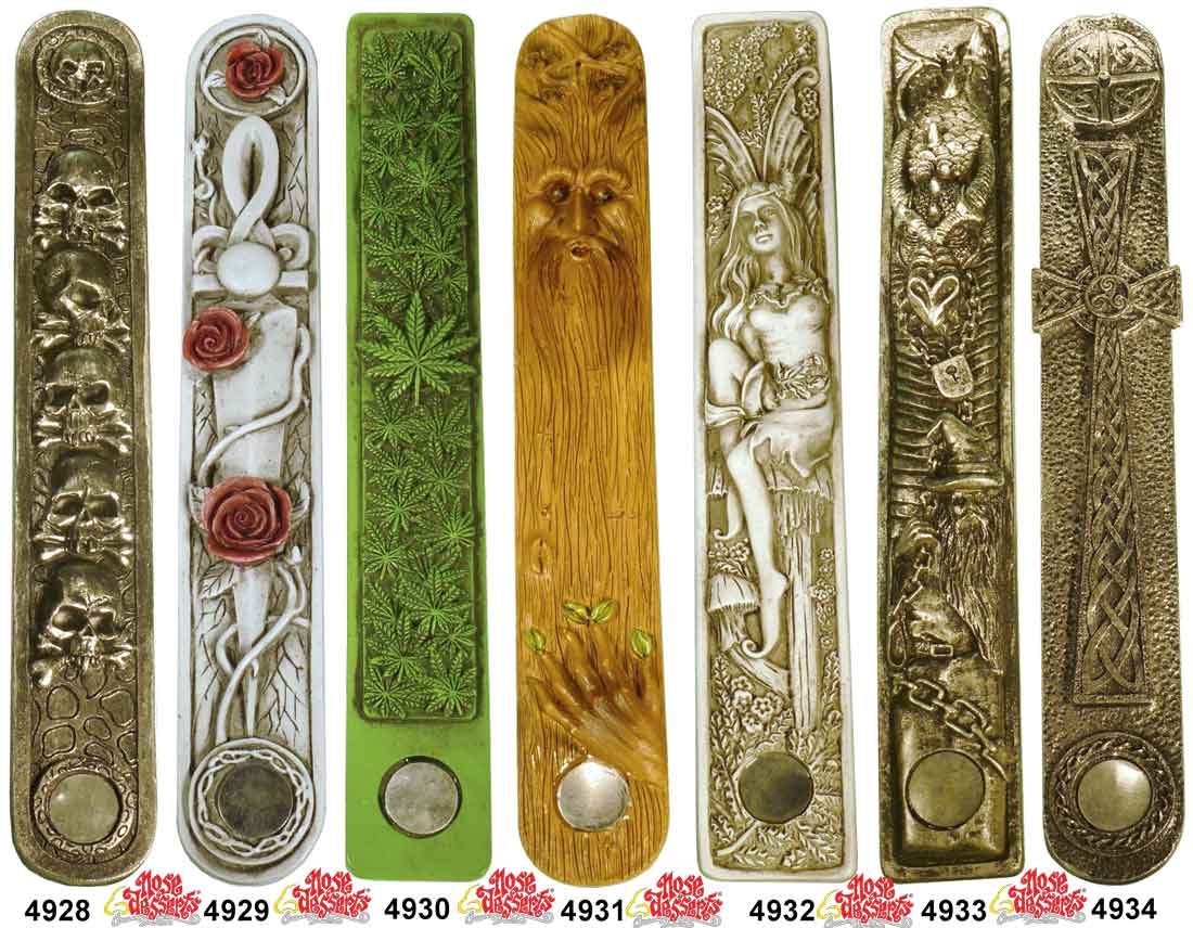 Awesome Nose Desserts® Canoe Style Fantasy Incense Burners, Ash-catchers including 5-Scented 11-inch long Incense Sticks  - FREE SHIPPING!