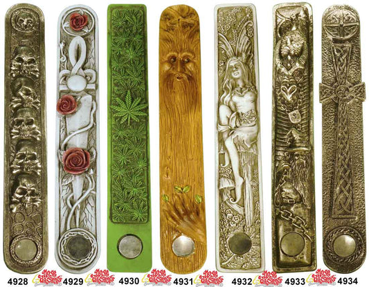 Awesome Nose Desserts® Canoe Style Fantasy Incense Burners, Ash-catchers including 5-Scented 11-inch long Incense Sticks  - FREE SHIPPING!
